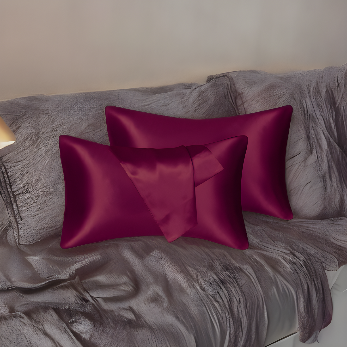 Taie d'oreiller en satin