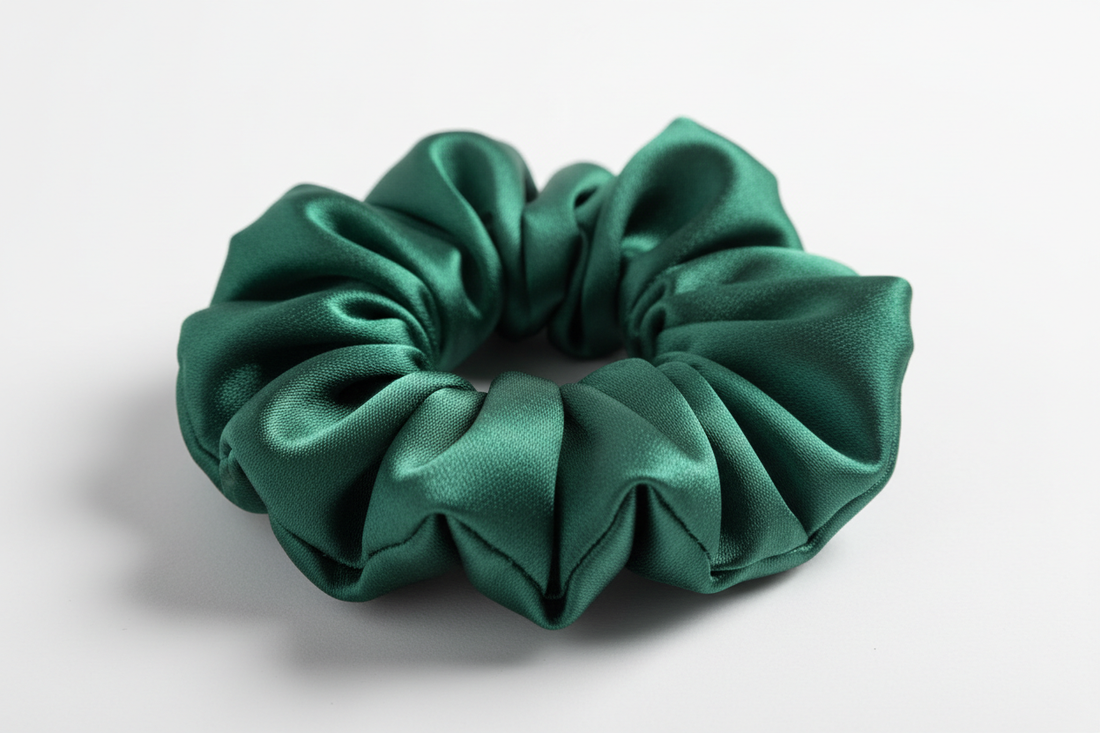 Chouchou en satin maxi : l’accessoire cheveux anti-casse