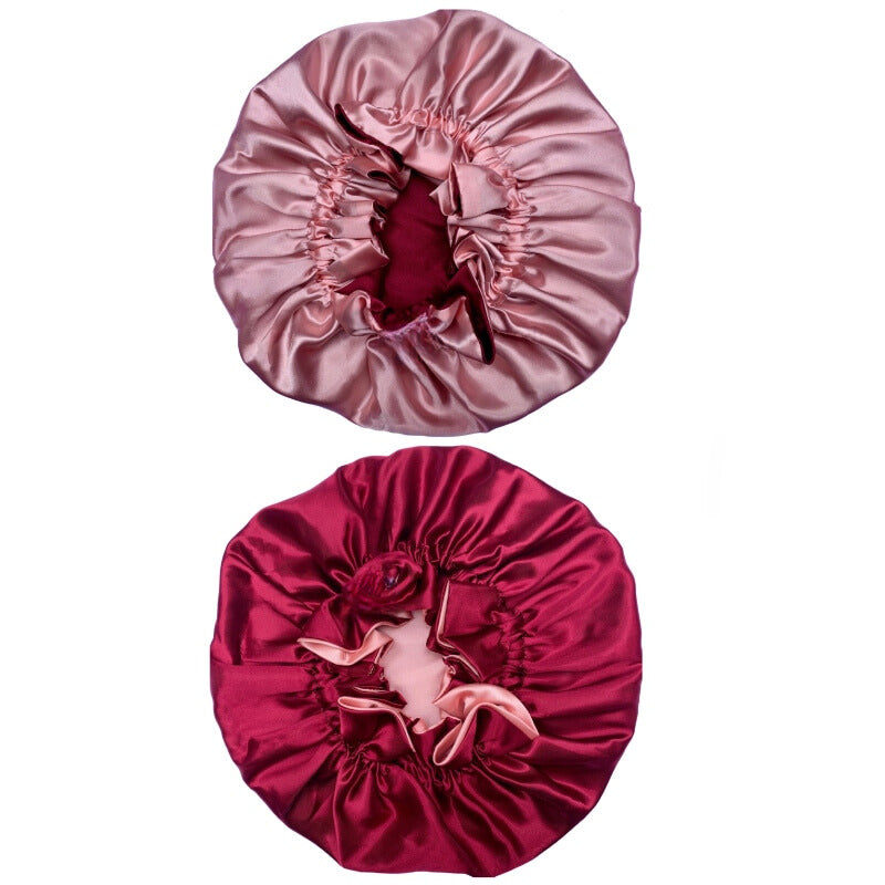 Bonnet de nuit en satin