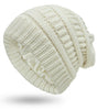 bonnet satin soë beanie blanc