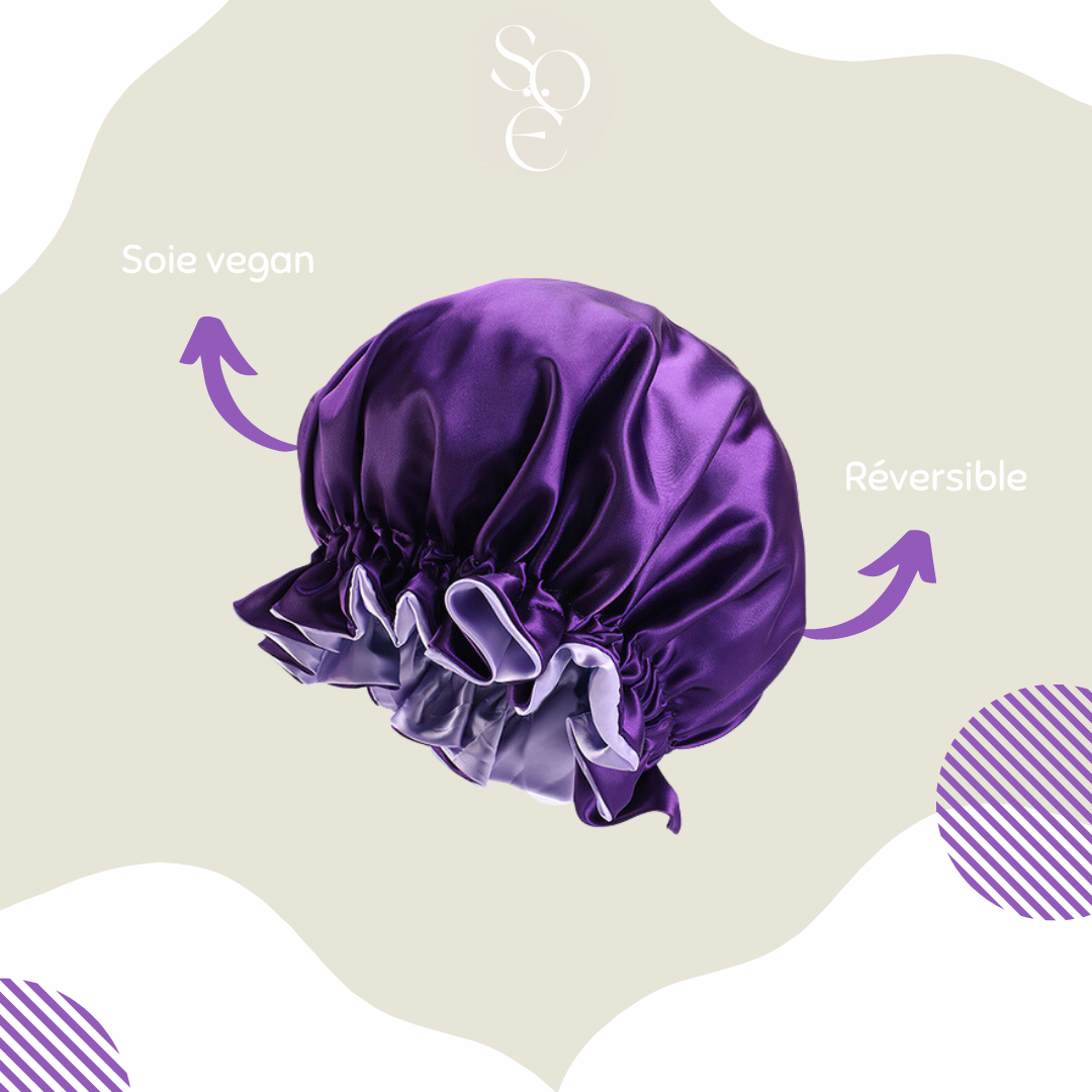 Bonnet de nuit en satin